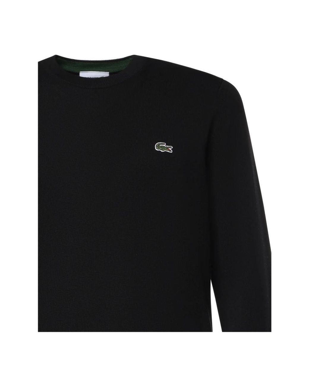 Lacoste Black Round-Neck Knitwear for men