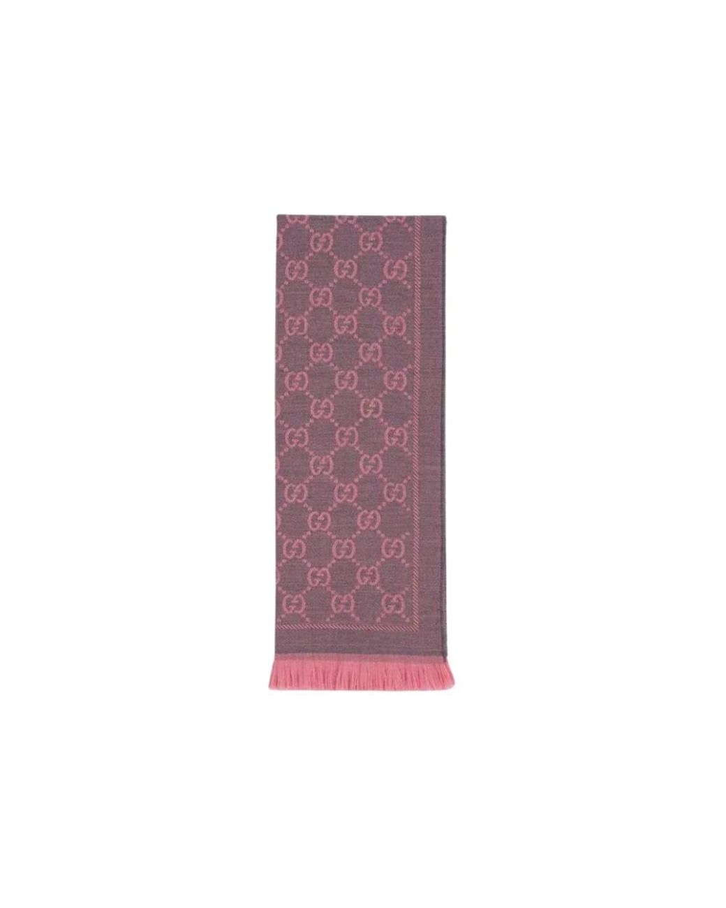 Gucci Accessoires ,Roze ,Wol Gg Wollen Sjaal in het Purple