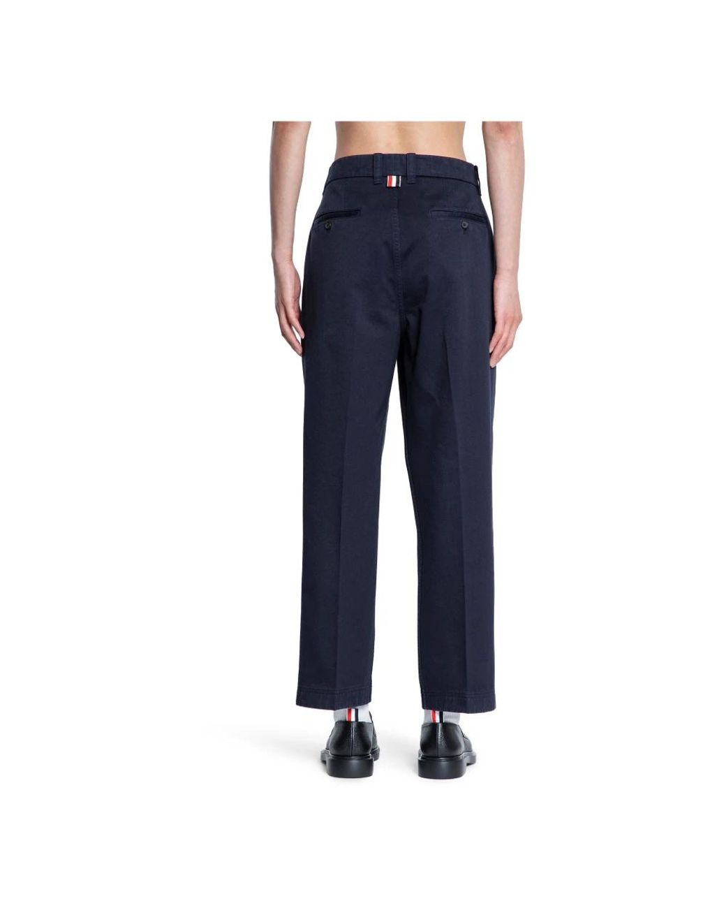 Thom Browne Blue Suit Trousers for men