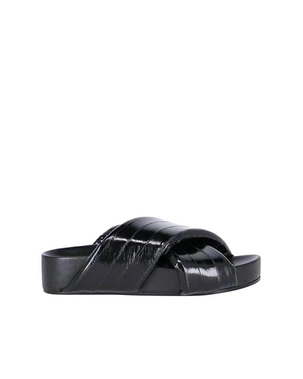 Sliders di Jil Sander in Black