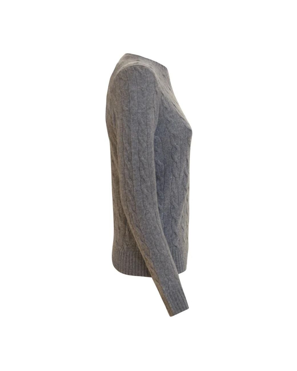 Ralph Lauren Gray Round-Neck Knitwear