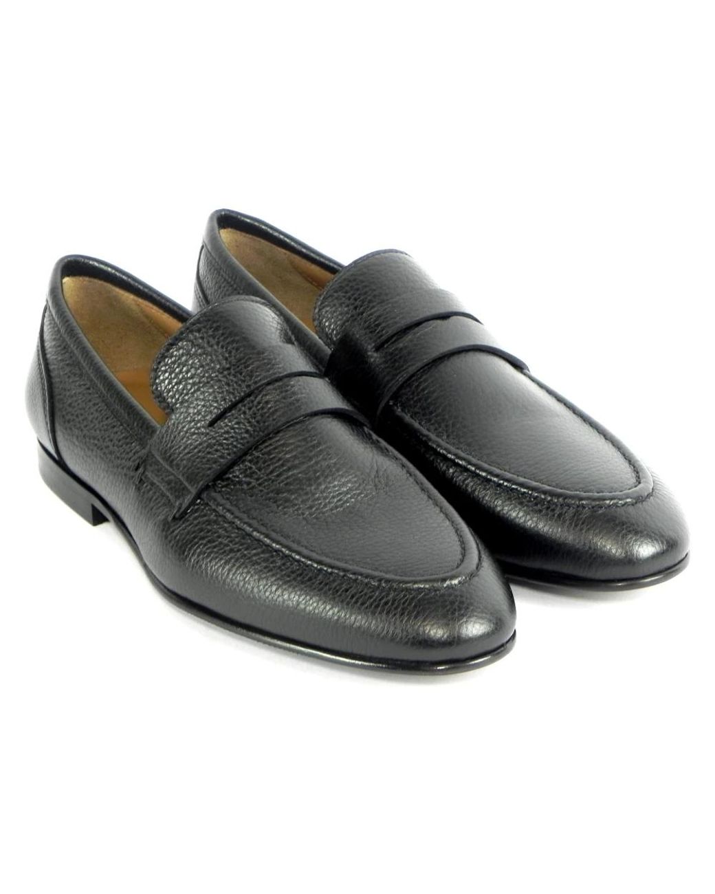 Marco Ferretti Schwarze zebu mokassins in Black für Herren