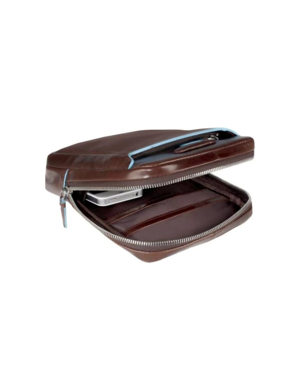 Piquadro Blue Cross Body Messenger for men