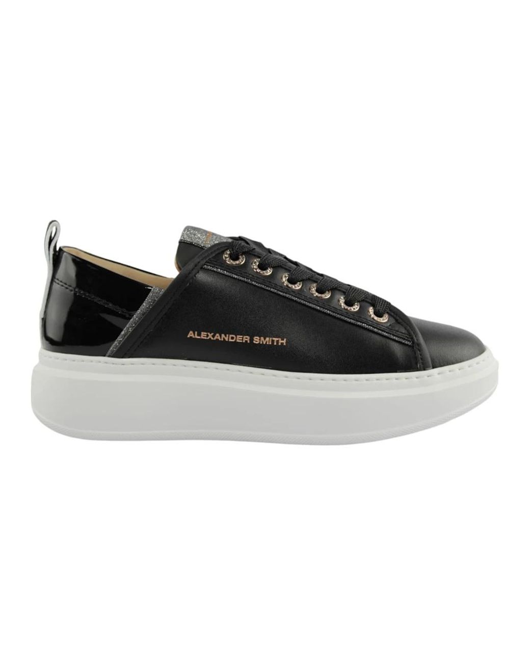 Alexander Smith Black Laced Shoes