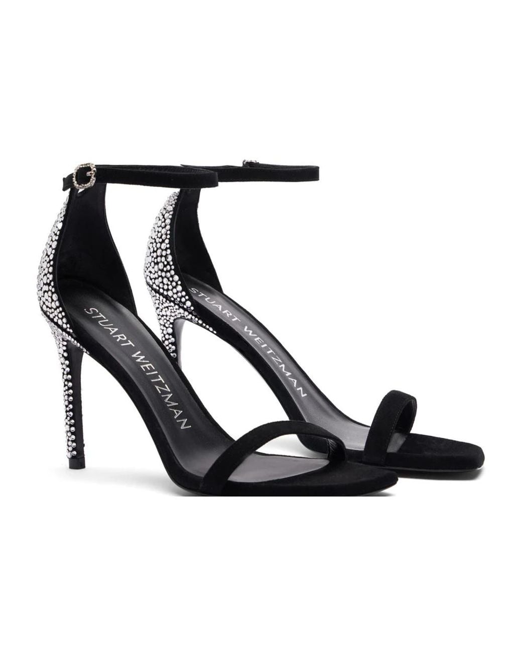 Stuart Weitzman Black High Heel Sandals
