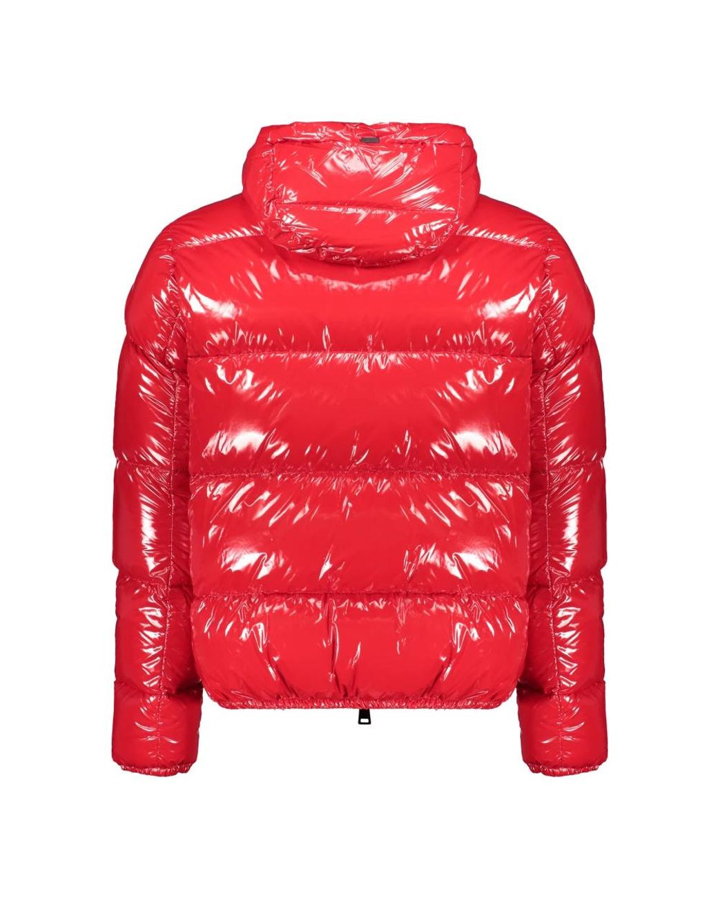 Herno Jassen ,Rood ,Glanzende Donsjack Met Capuchon in het Red voor heren