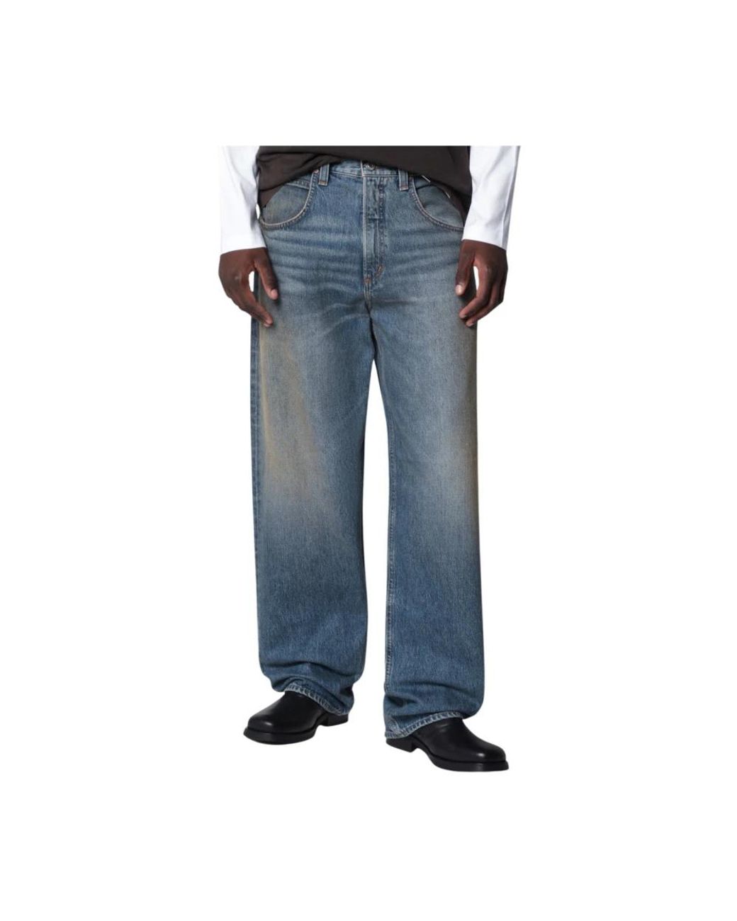 Agolde Blue Straight Fit Jeans for men
