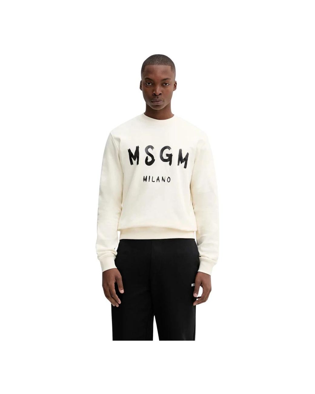 MSGM Logo-Print Sweatshirt in het White voor heren