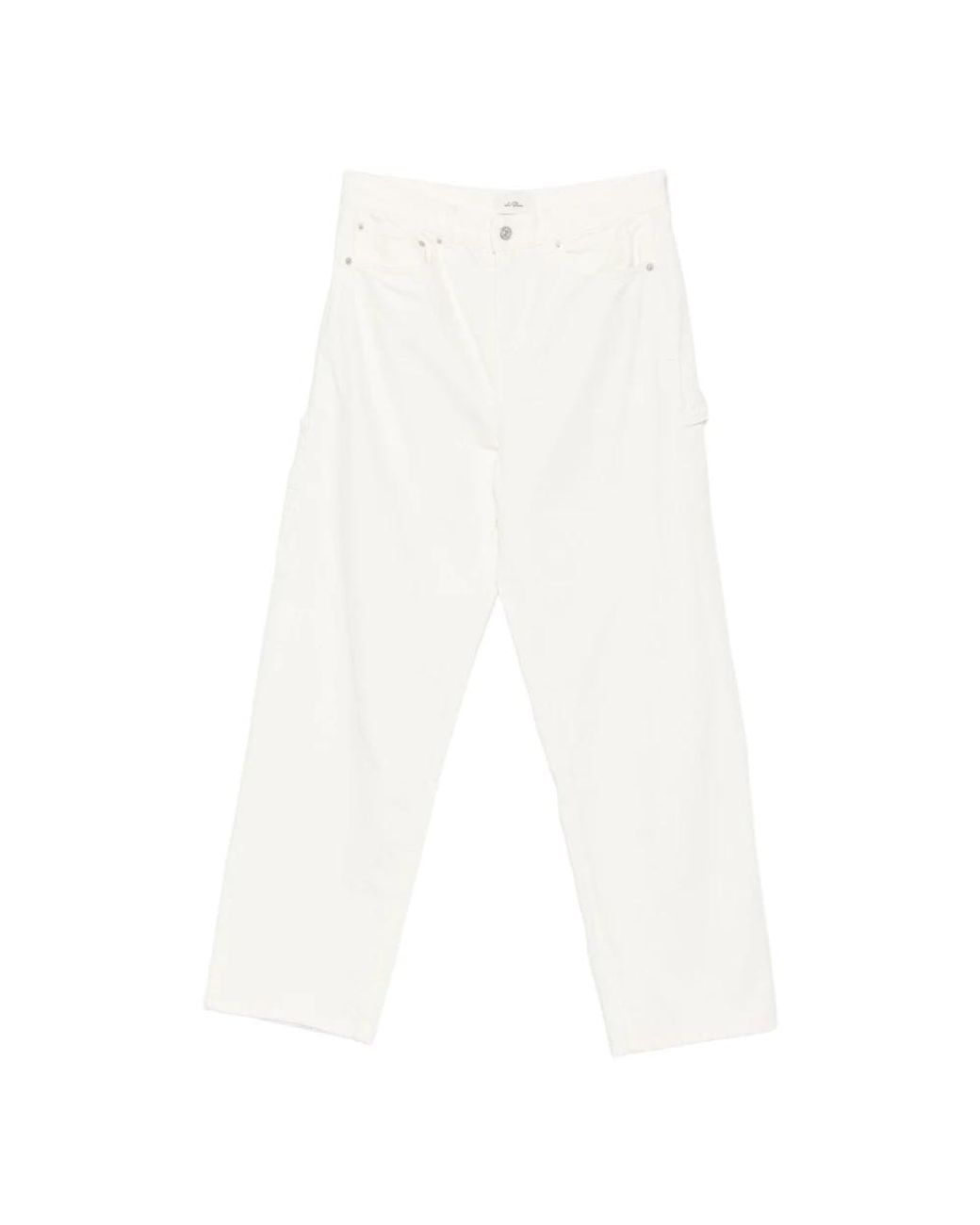 Les Deux White Straight Jeans for men