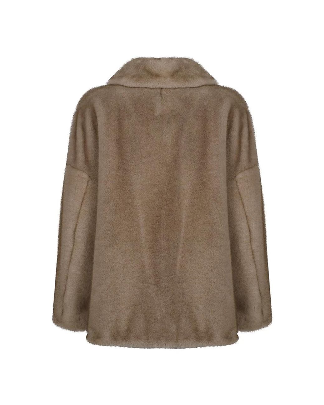 Herno Brown Faux Fur & Shearling Jackets