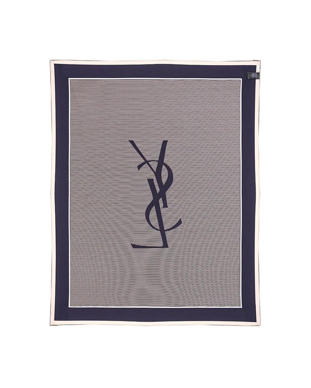 Saint Laurent Gray Silk Scarves for men