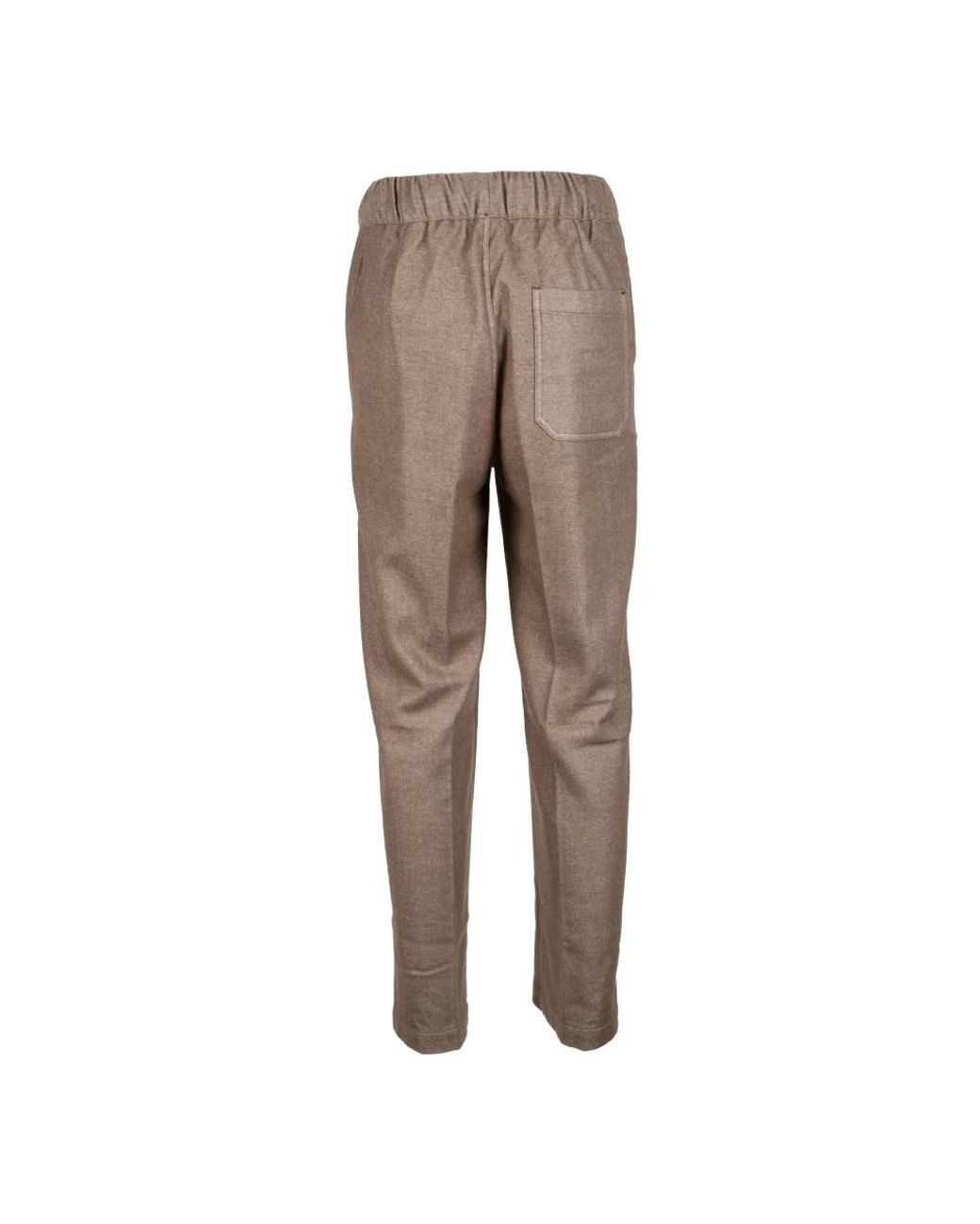 Myths Brown Slim-Fit Trousers