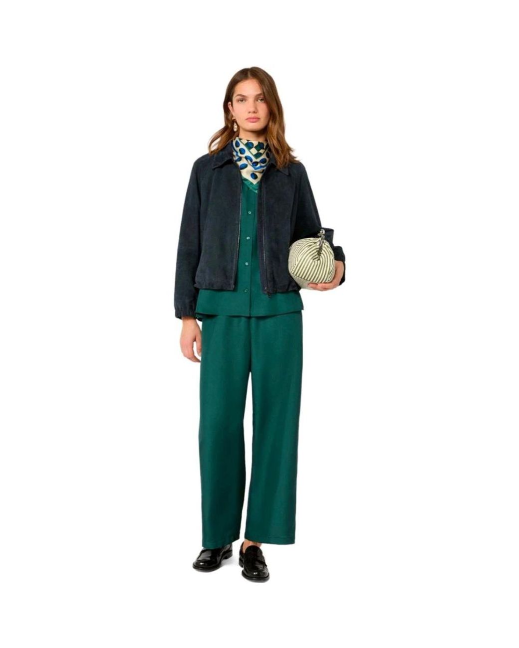 Weekend by Maxmara Green Wide Trousers