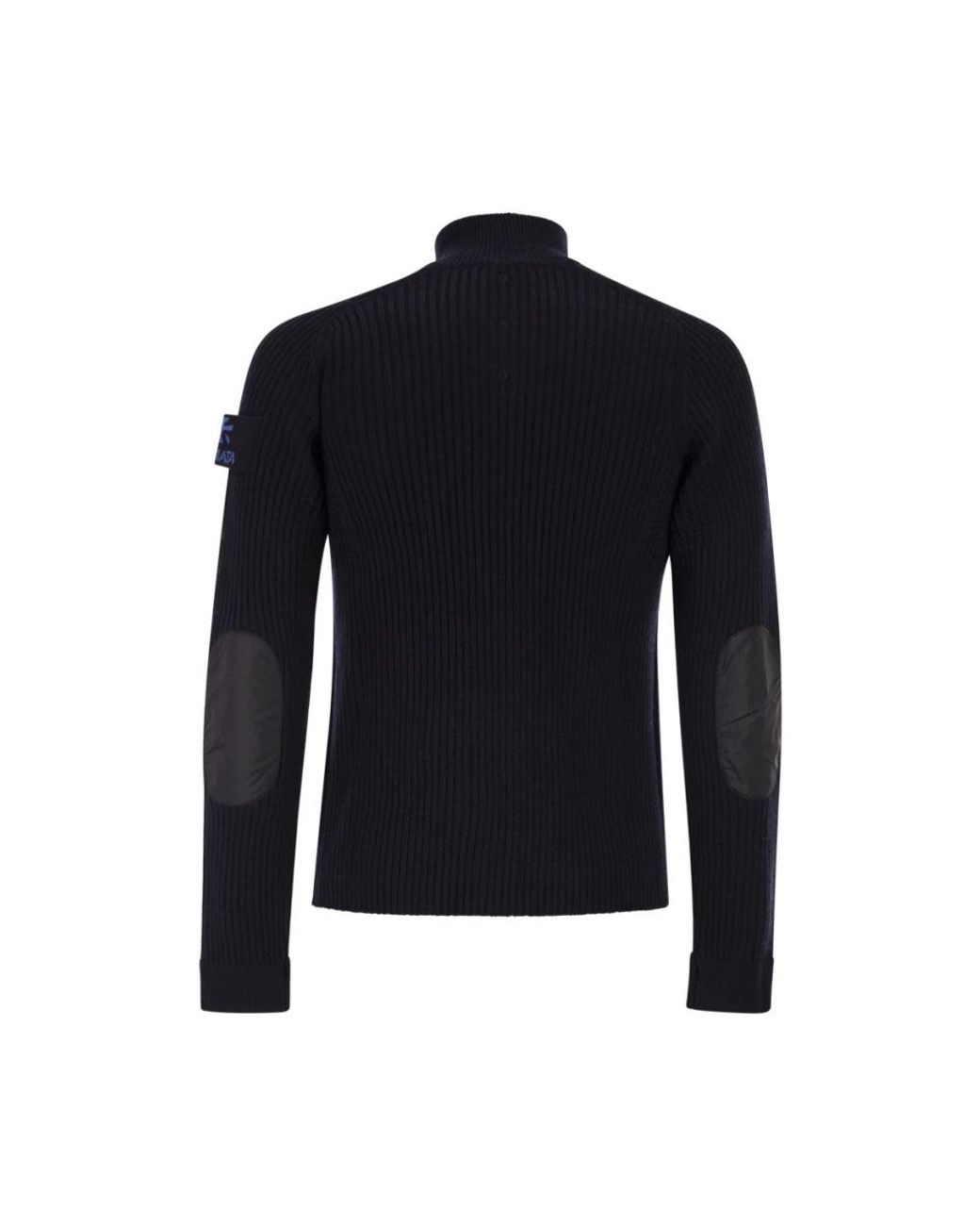 Premiata Geknöpfter Rippstrick-Cardigan in Black für Herren