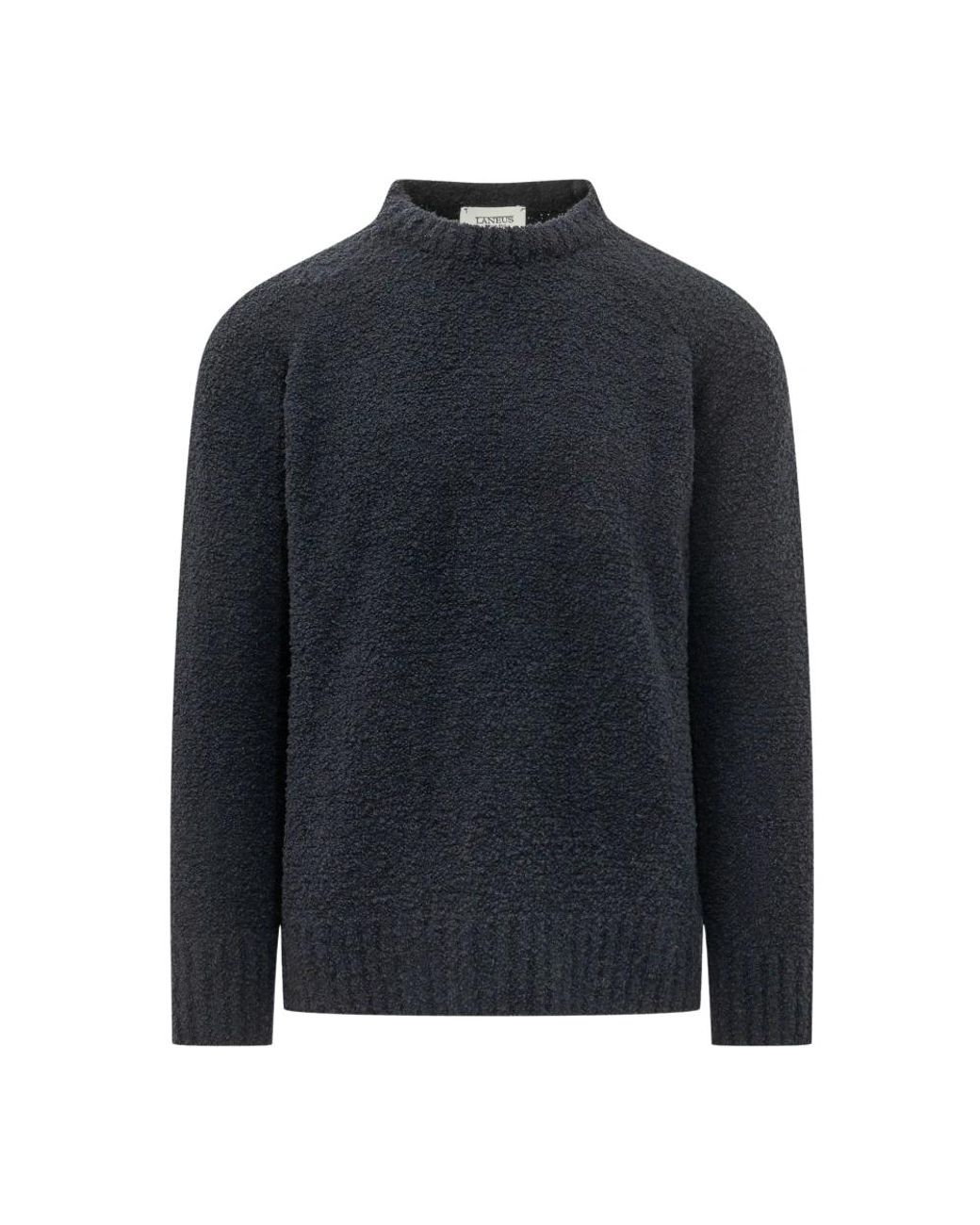 Laneus Blue Round-Neck Knitwear for men