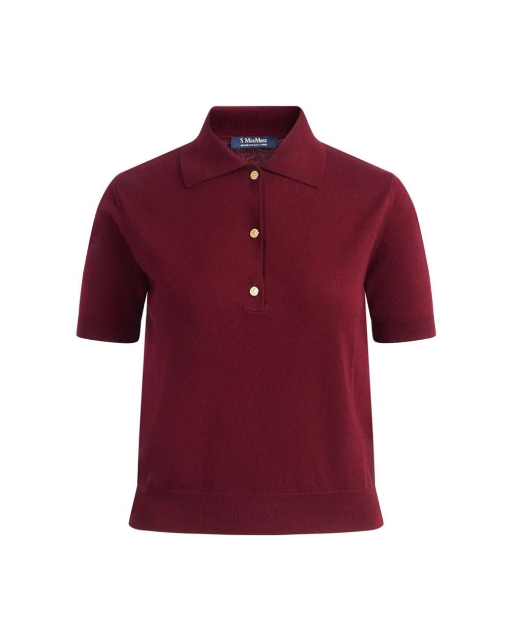 Max Mara Red Polo Shirts
