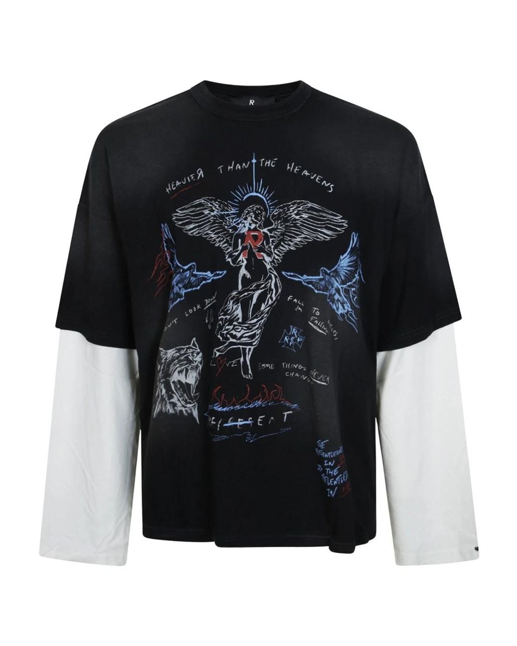 Represent Black Long Sleeve T-Shirts for men