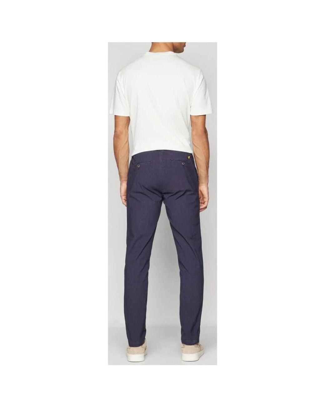 Lyle & Scott Blue Slim-Fit Trousers for men