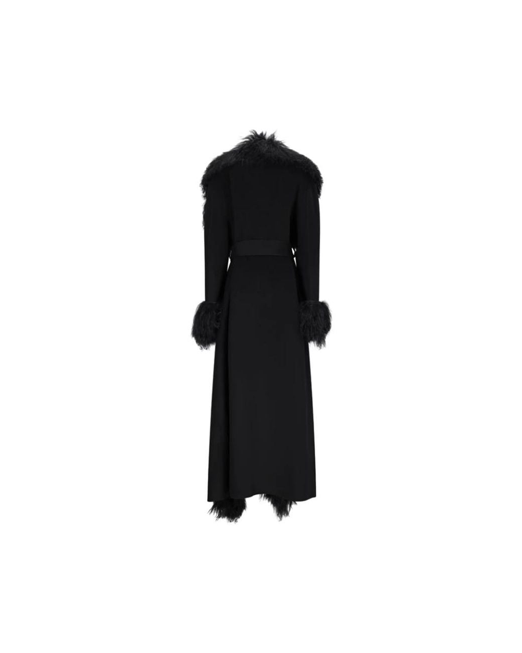 GIUSEPPE DI MORABITO Black Belted Coats