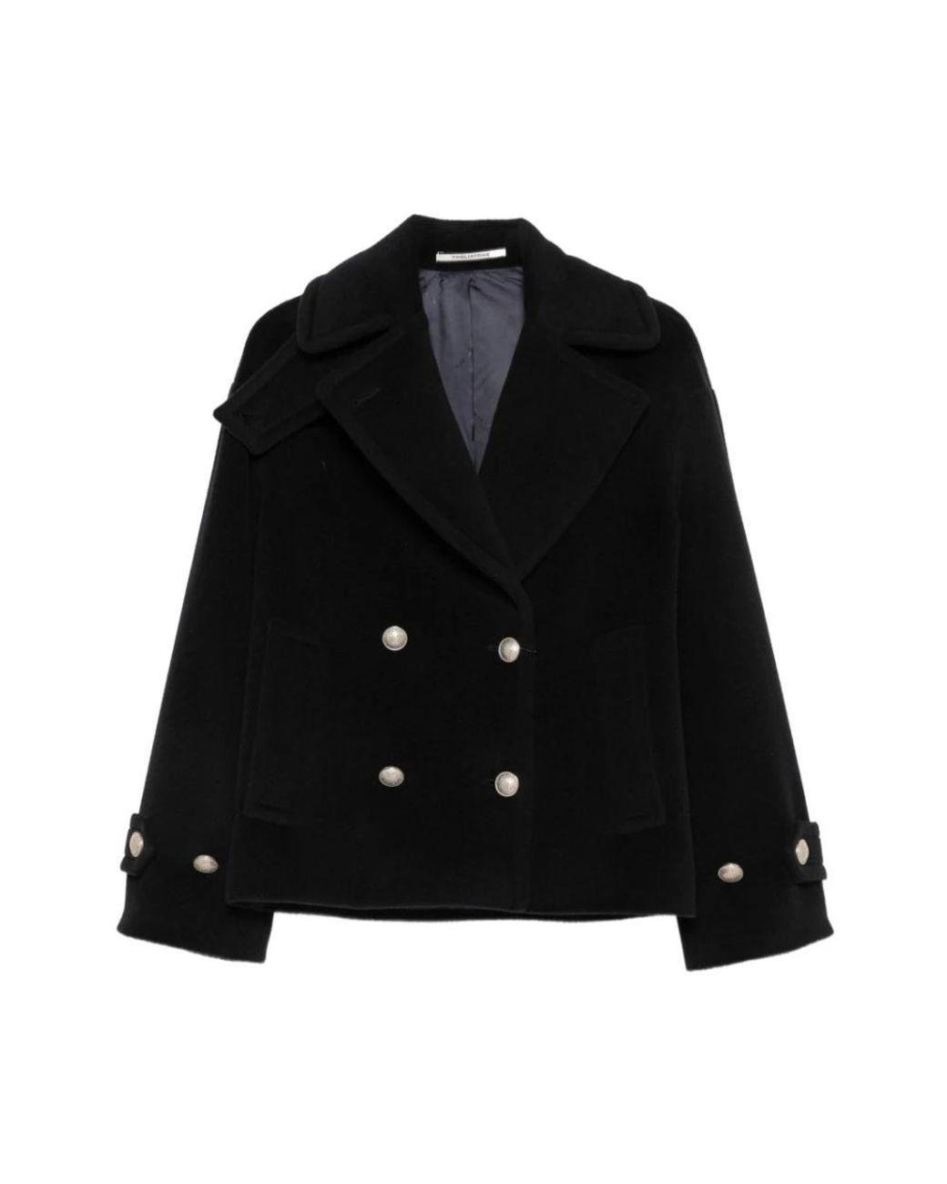 Tagliatore Black Double-Breasted Coats