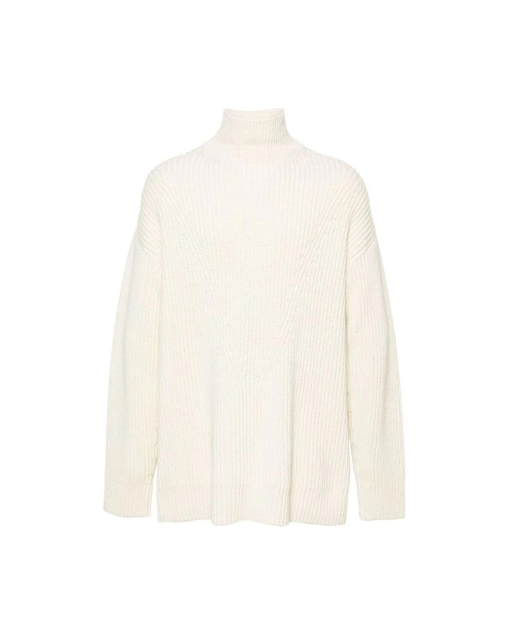Jil Sander Eierschale weiß grobstrick pullover in White für Herren