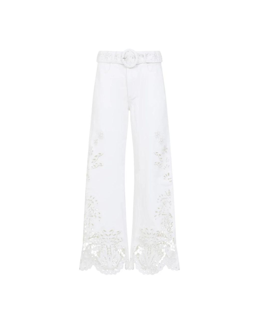 Farm Rio White Boho Beauty Pants