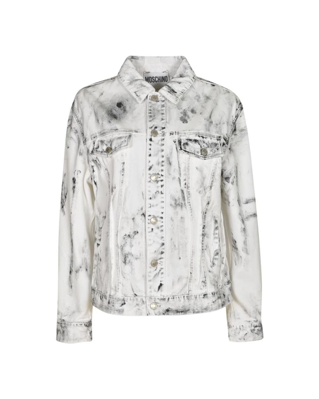 Denim Jackets Moschino de color Gray