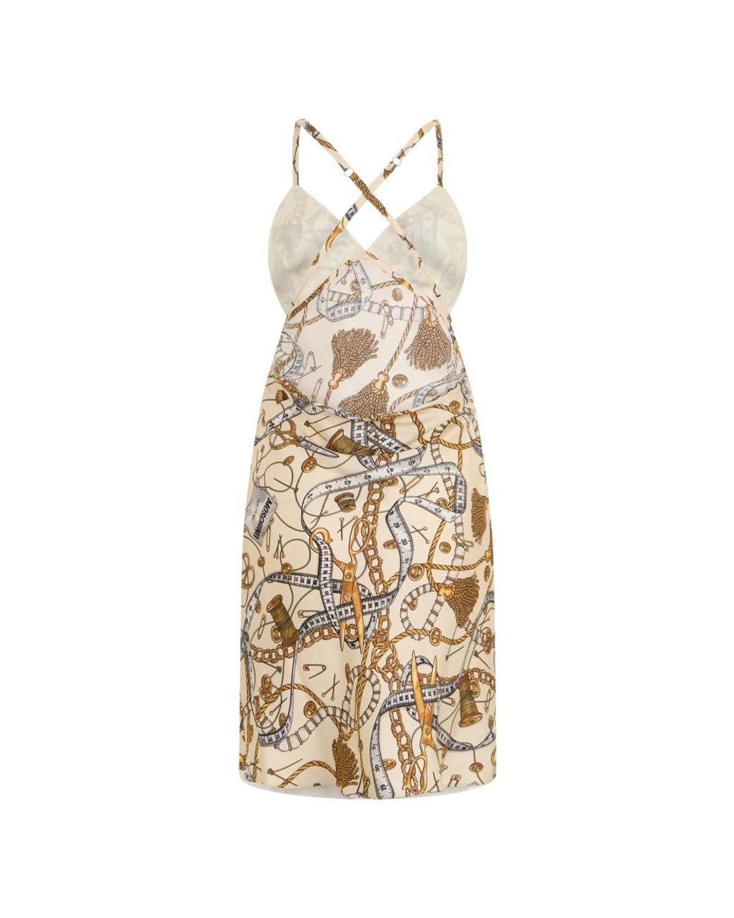Moschino Metallic Midi Dresses