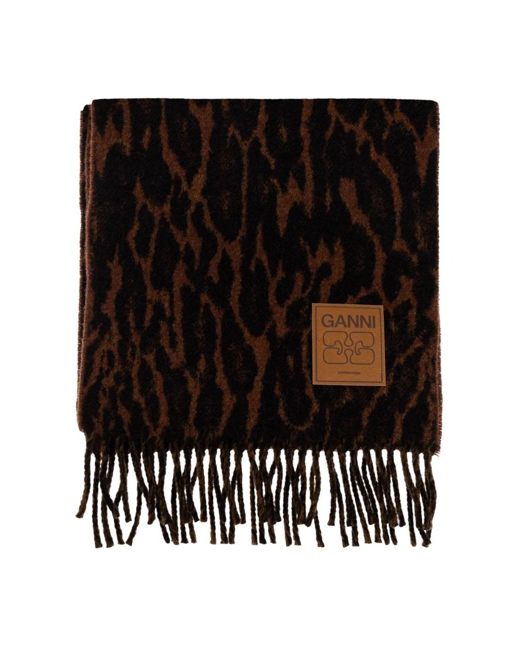 Ganni Black Winter Scarves
