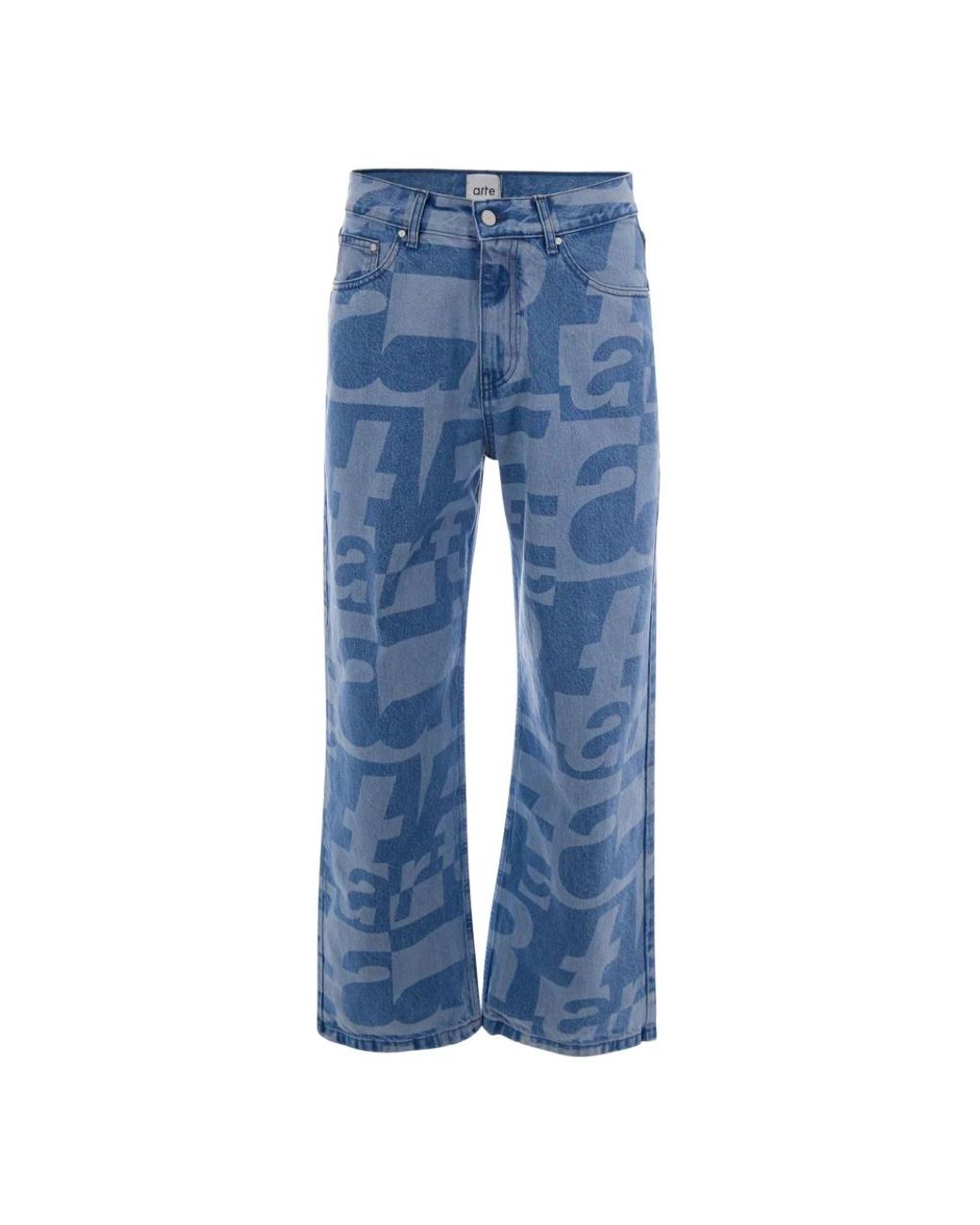 Arte' Blue Straight Jeans for men