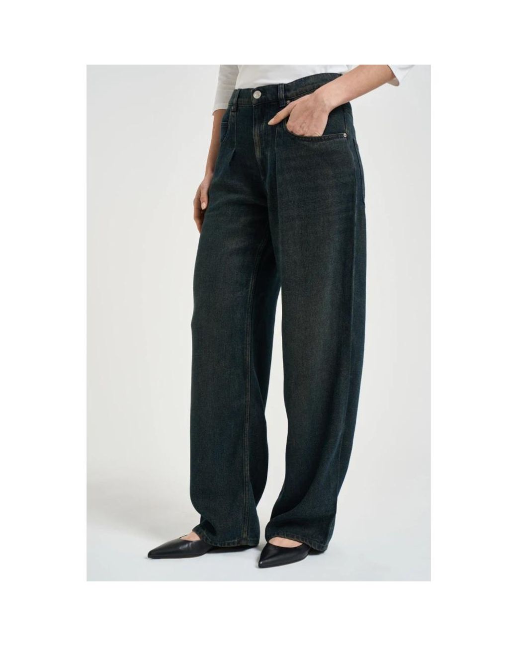 Isabel Marant Black Wide Jeans