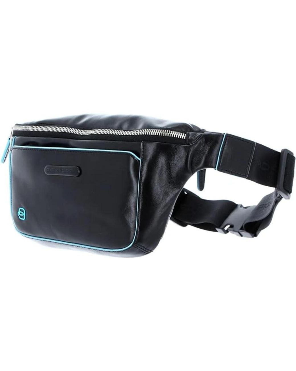 Piquadro Black Bum Bags for men
