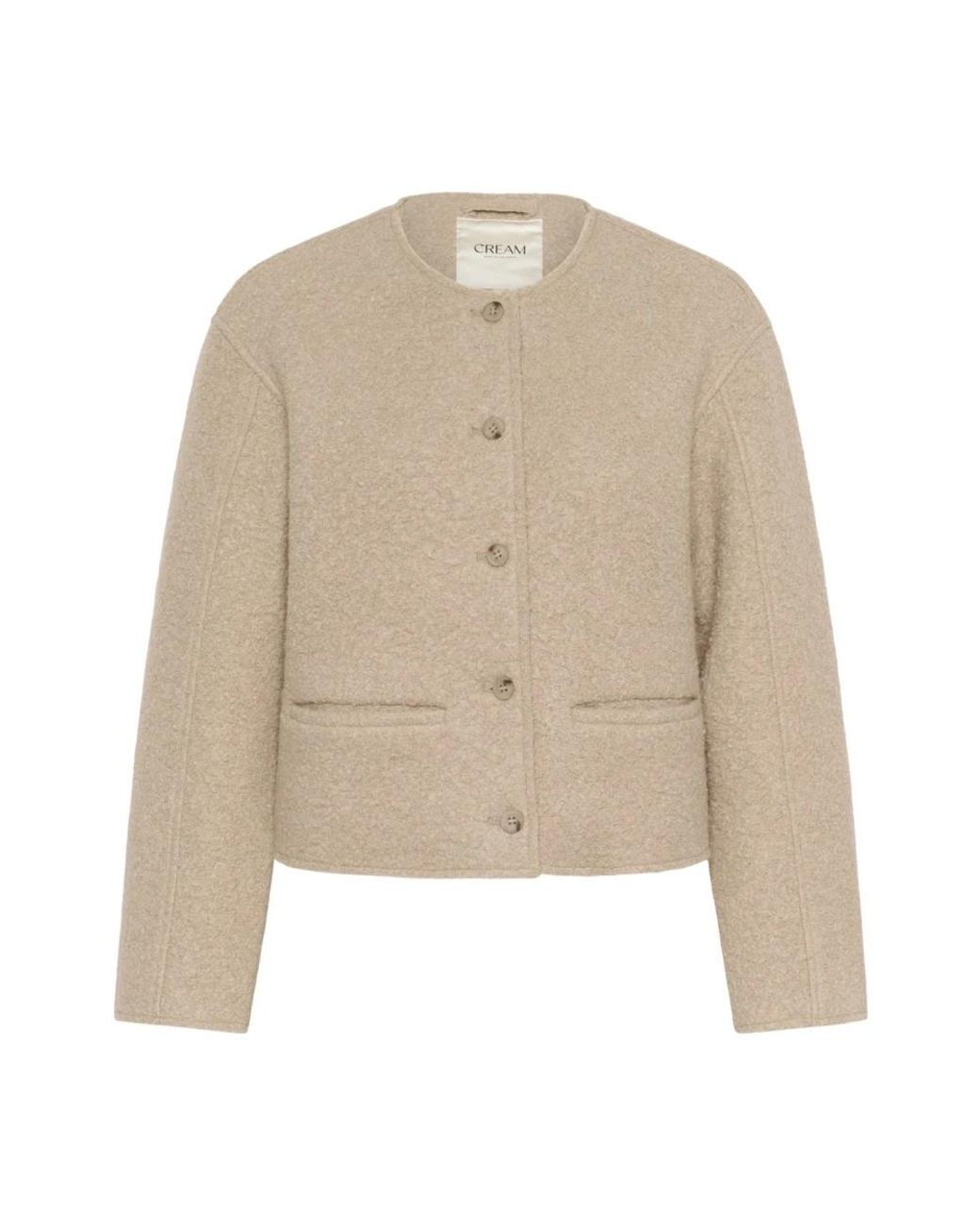 Cream Light Jackets in het Natural