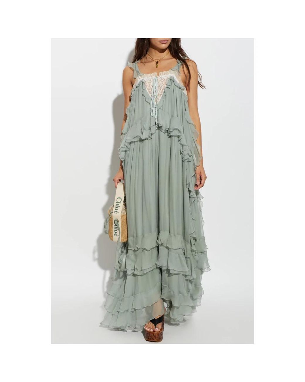 Chloé Green Maxi Dresses
