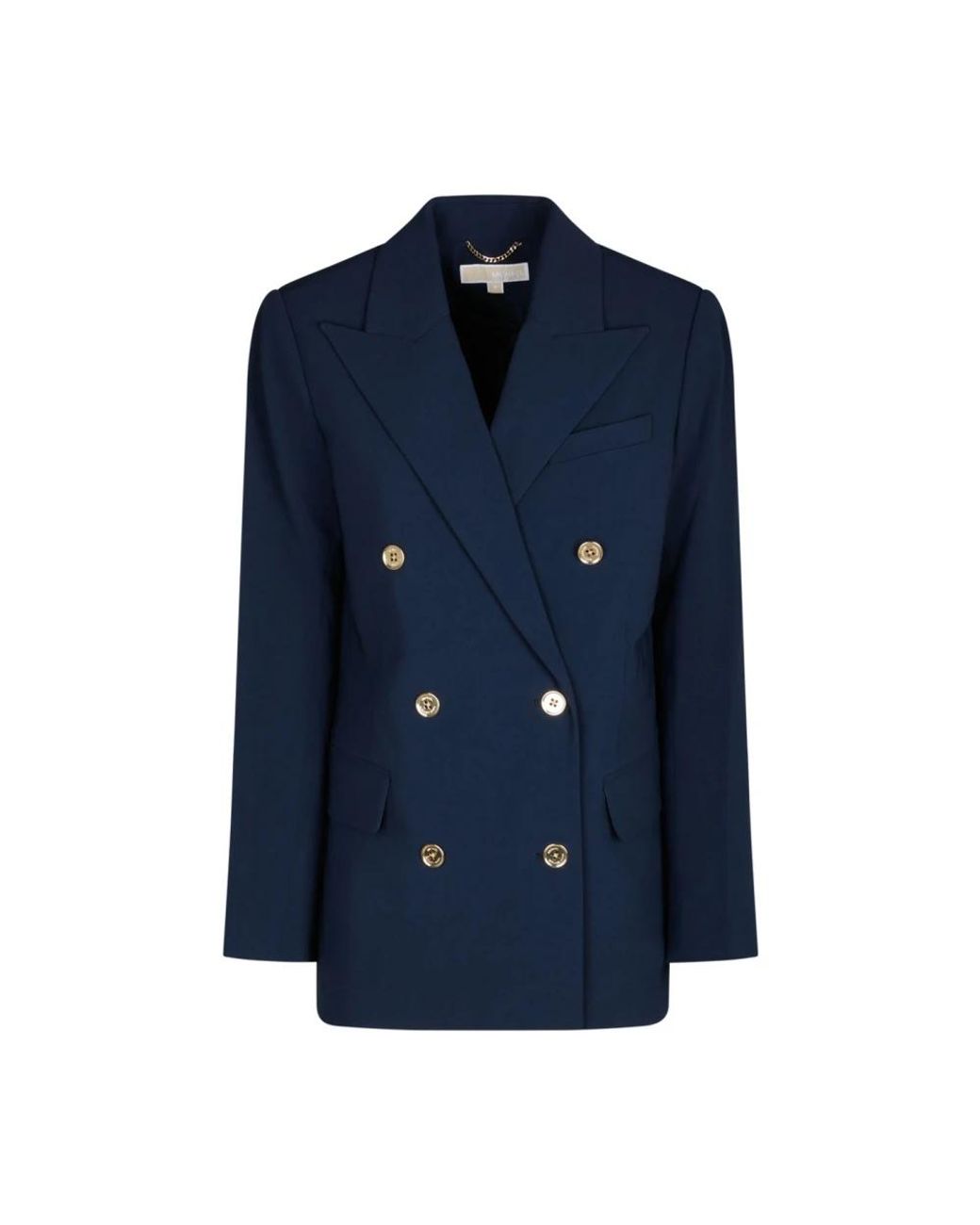 Michael Kors Jassen ,Blauw ,Midnight Double Breasted Blazer in het Blue