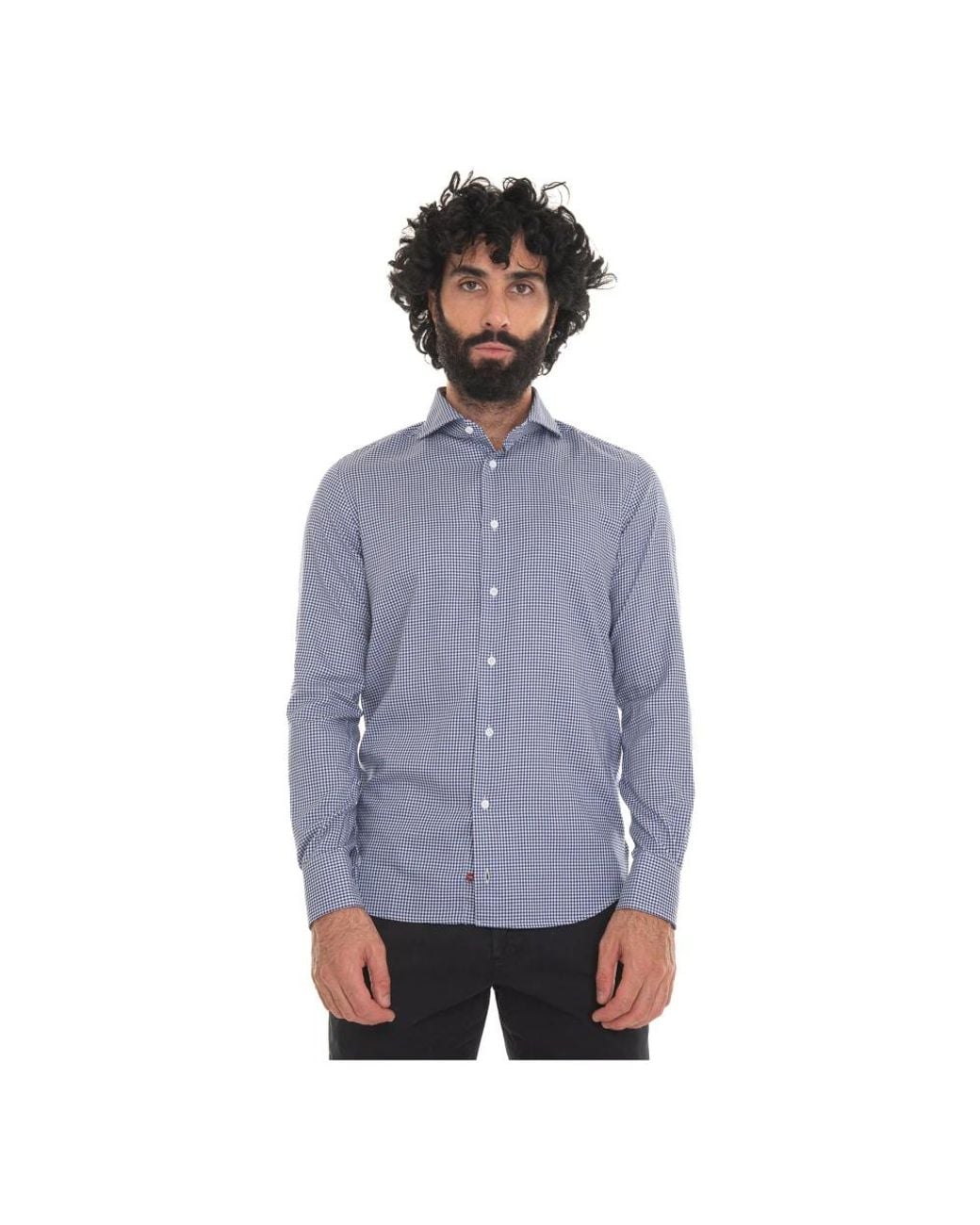 Carrel Blue Casual Shirts for men