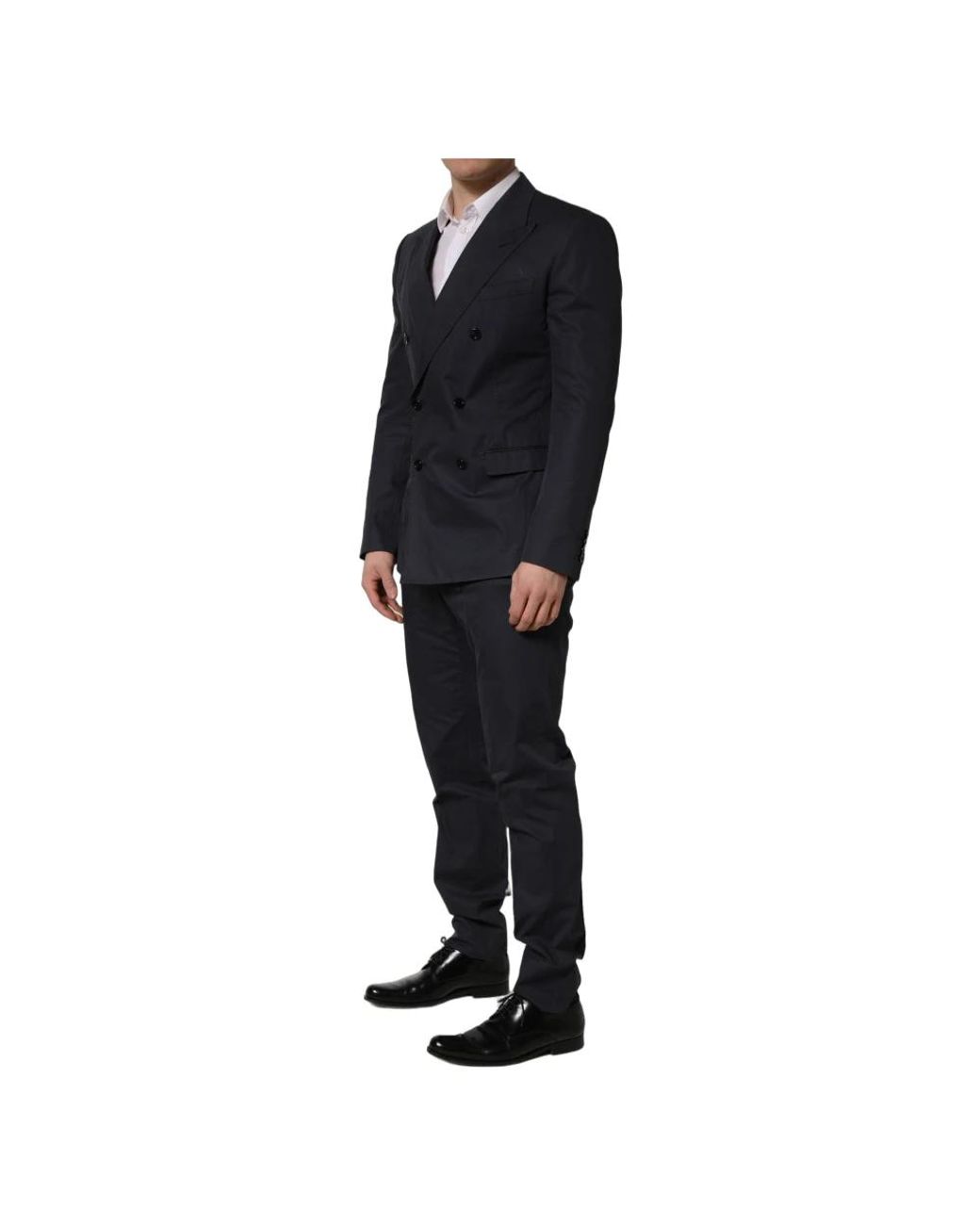 Dolce & Gabbana Black Double Breasted Suits for men