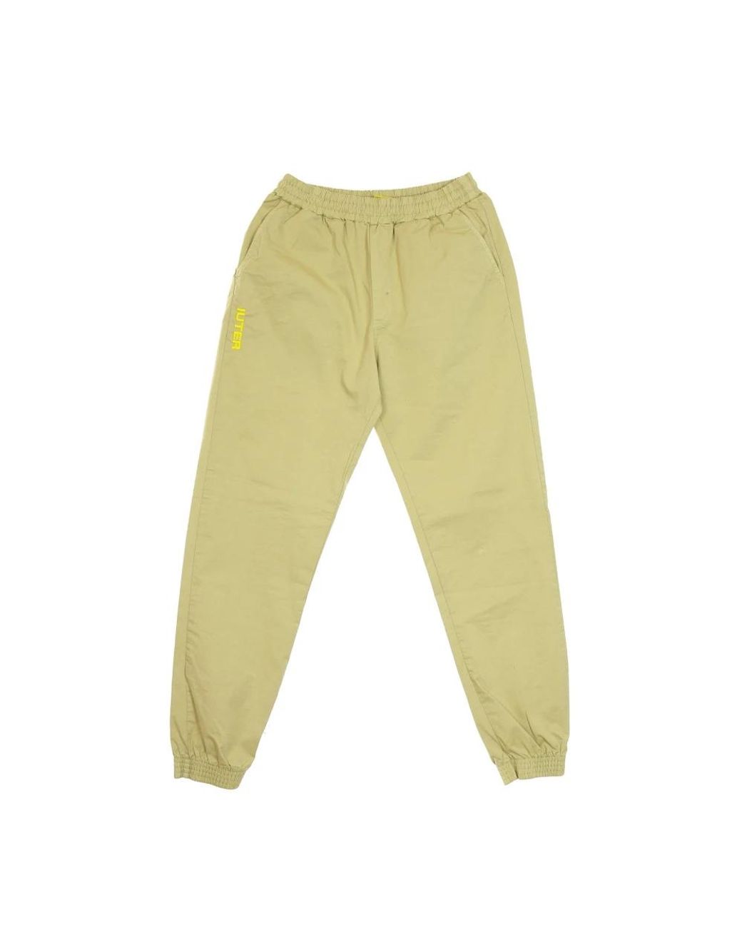 Iuter Yellow Slim-Fit Trousers for men