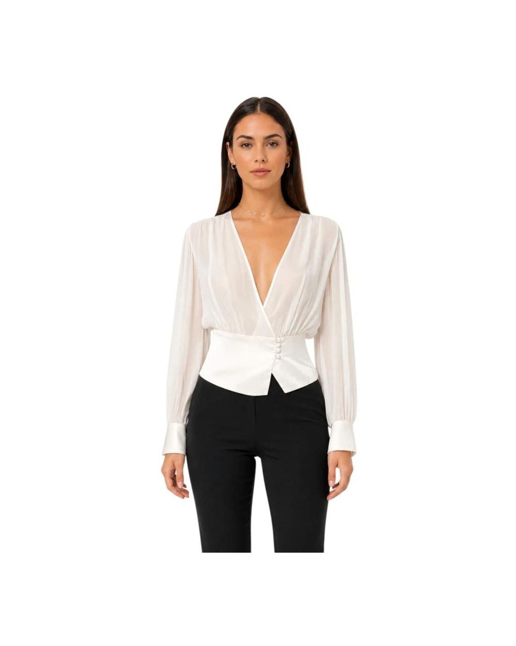 Nenette White Blouses
