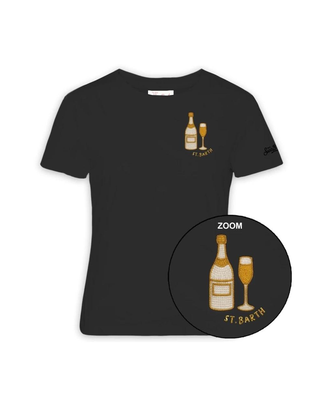 Mc2 Saint Barth Black T-Shirts