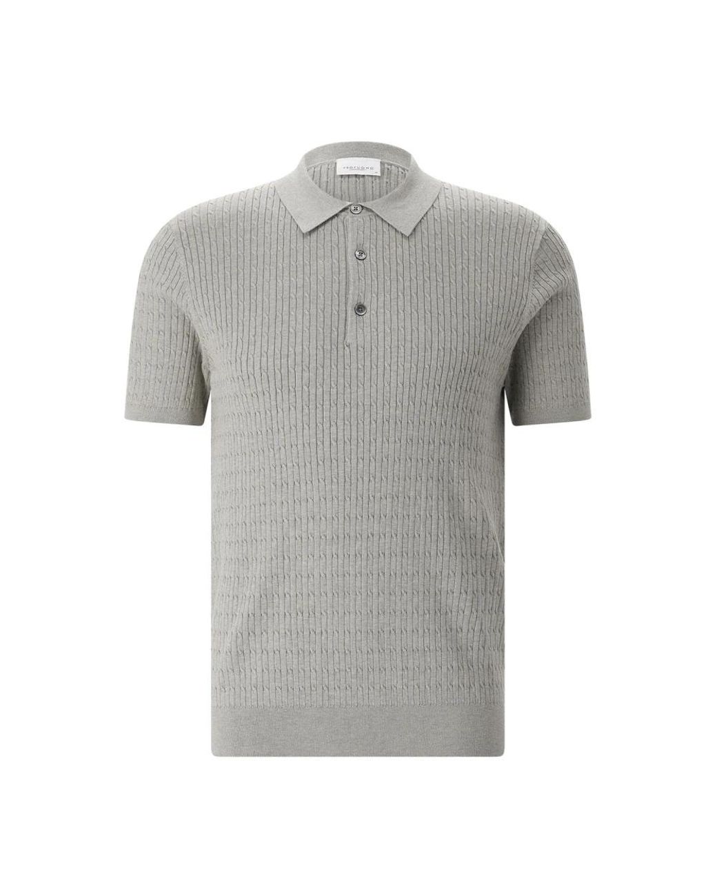 Profuomo Tops ,Groen ,Katoen Luxury Basic Polo in het Gray voor heren
