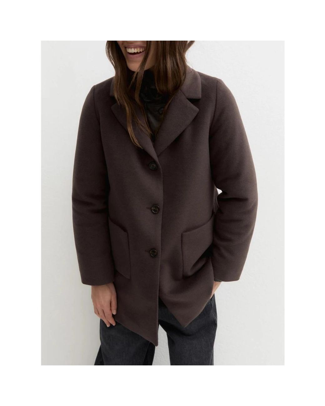 Marella Black Single-Breasted Coats