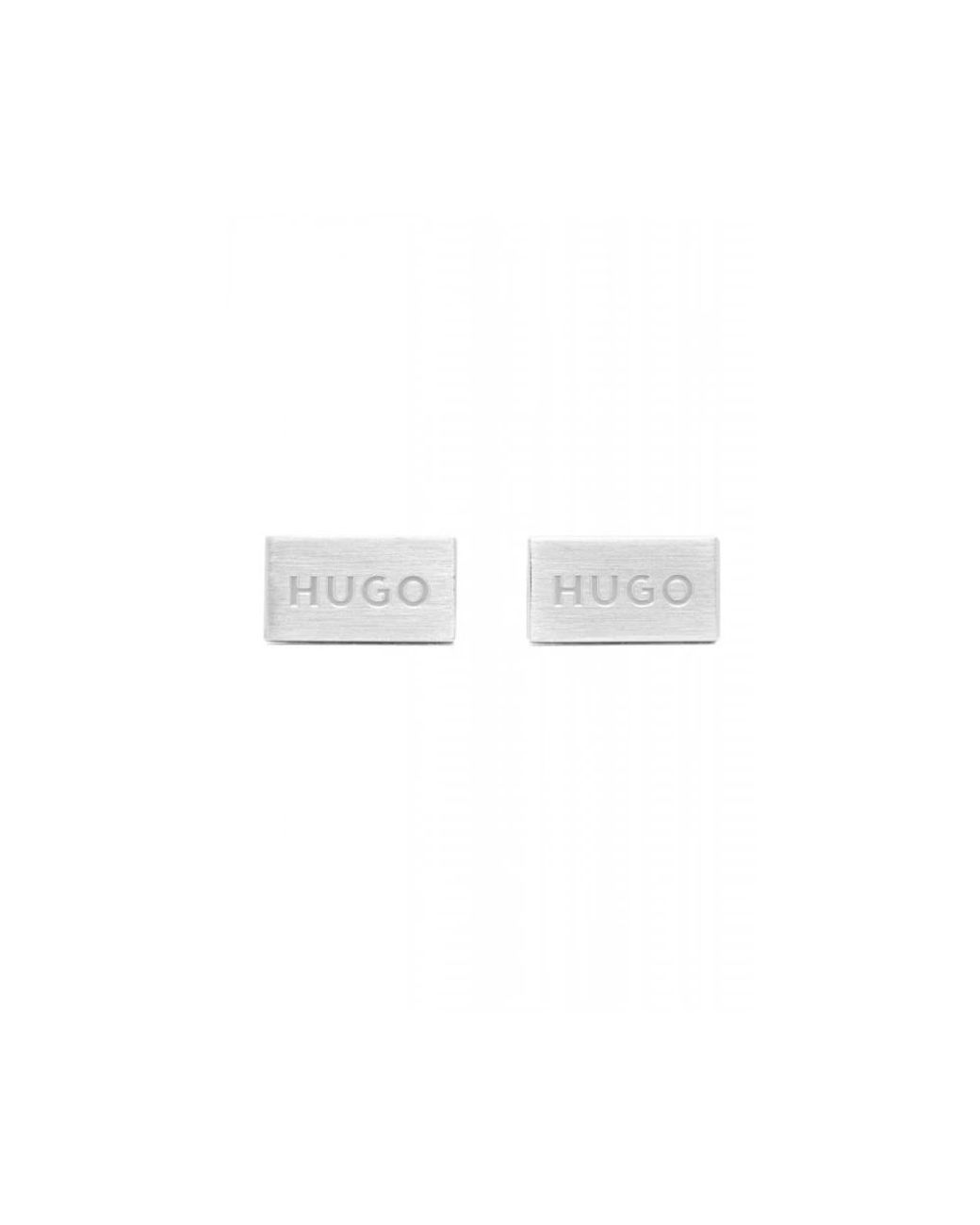HUGO White Clips Bars for men