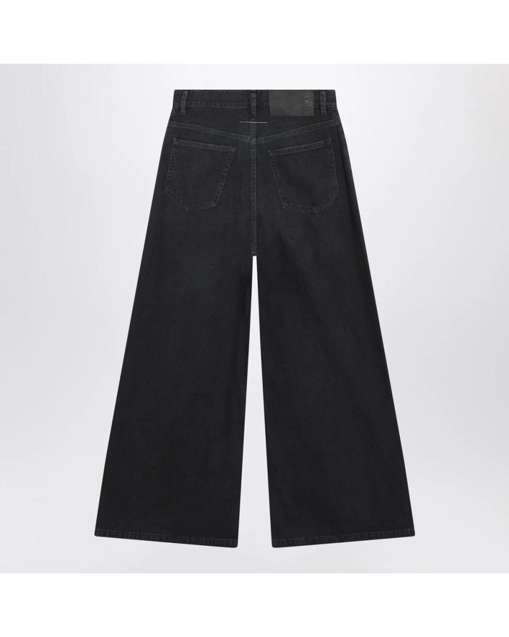 MM6 by Maison Margiela Black Wide Jeans