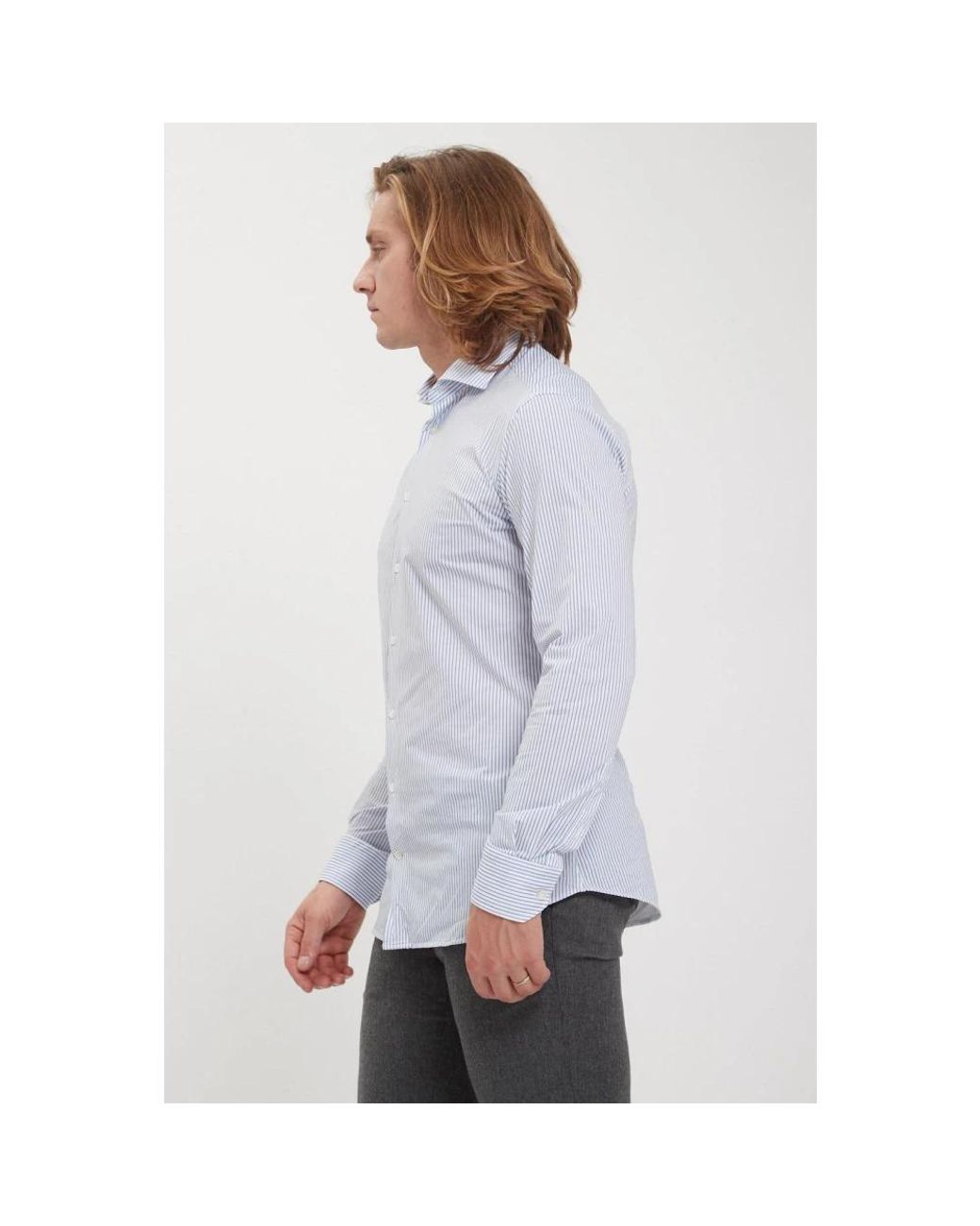 Traiano Milano Purple Formal Shirts for men