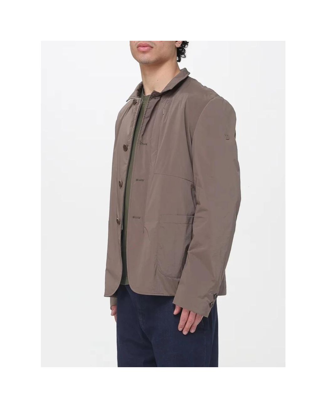 DUNO Brown Light Jackets for men