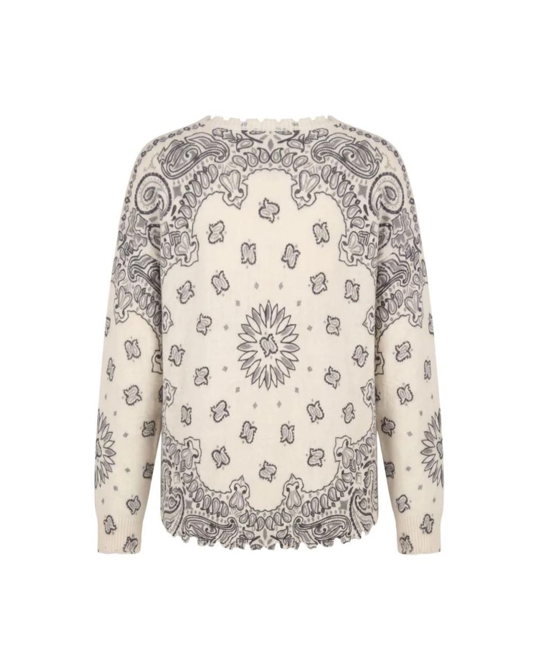 Kujten White Round-Neck Knitwear