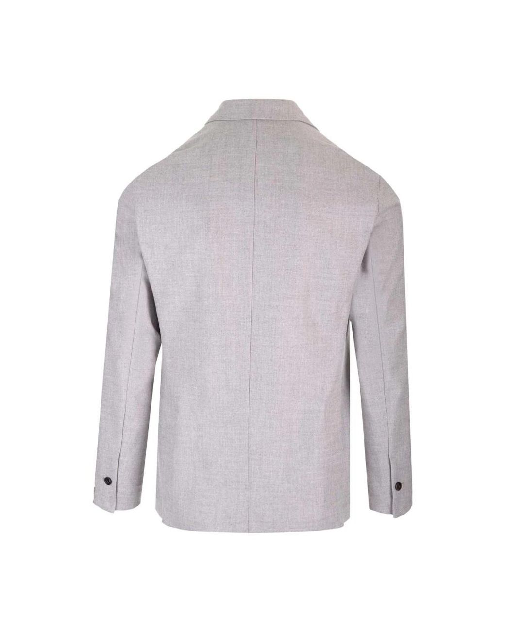 Barba Napoli Gray Blazers for men
