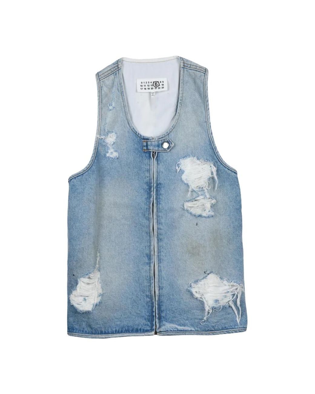 MM6 by Maison Margiela Blue Waistcoats