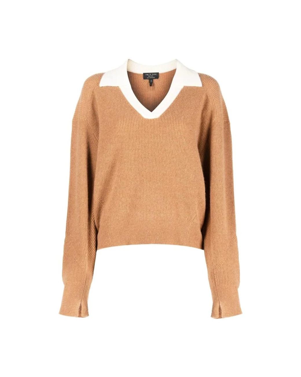 Rag & Bone Natural V-Neck Knitwear